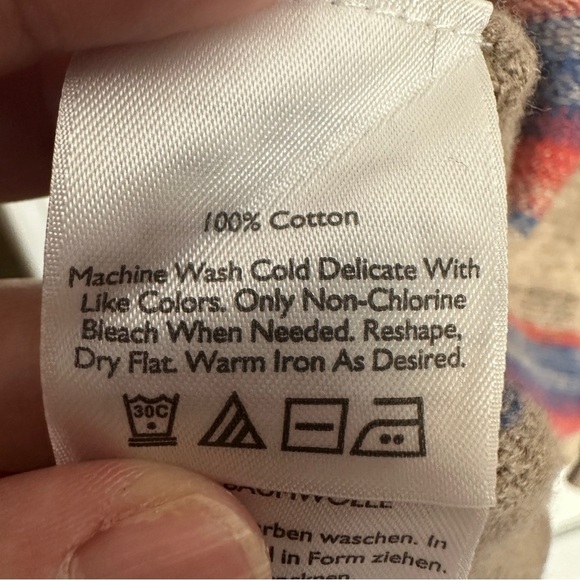 Eddie Bauer lightweight open front striped cardigan, size M, cotton, fall, layer - Picture 5 of 11